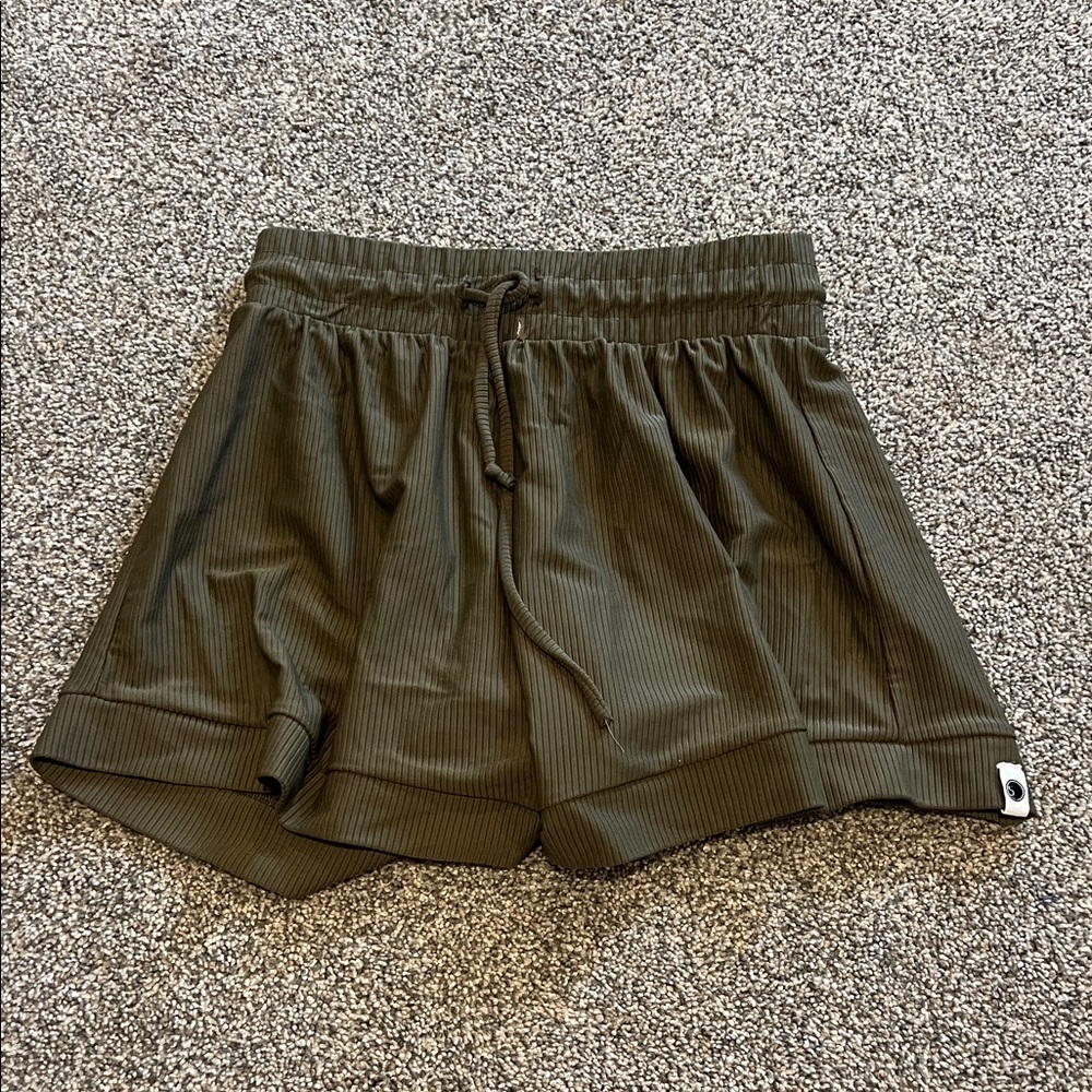 Olive Women's Athletic Shorts